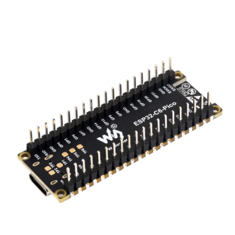 ESP32-C6-Pico-M mit Lötstiften